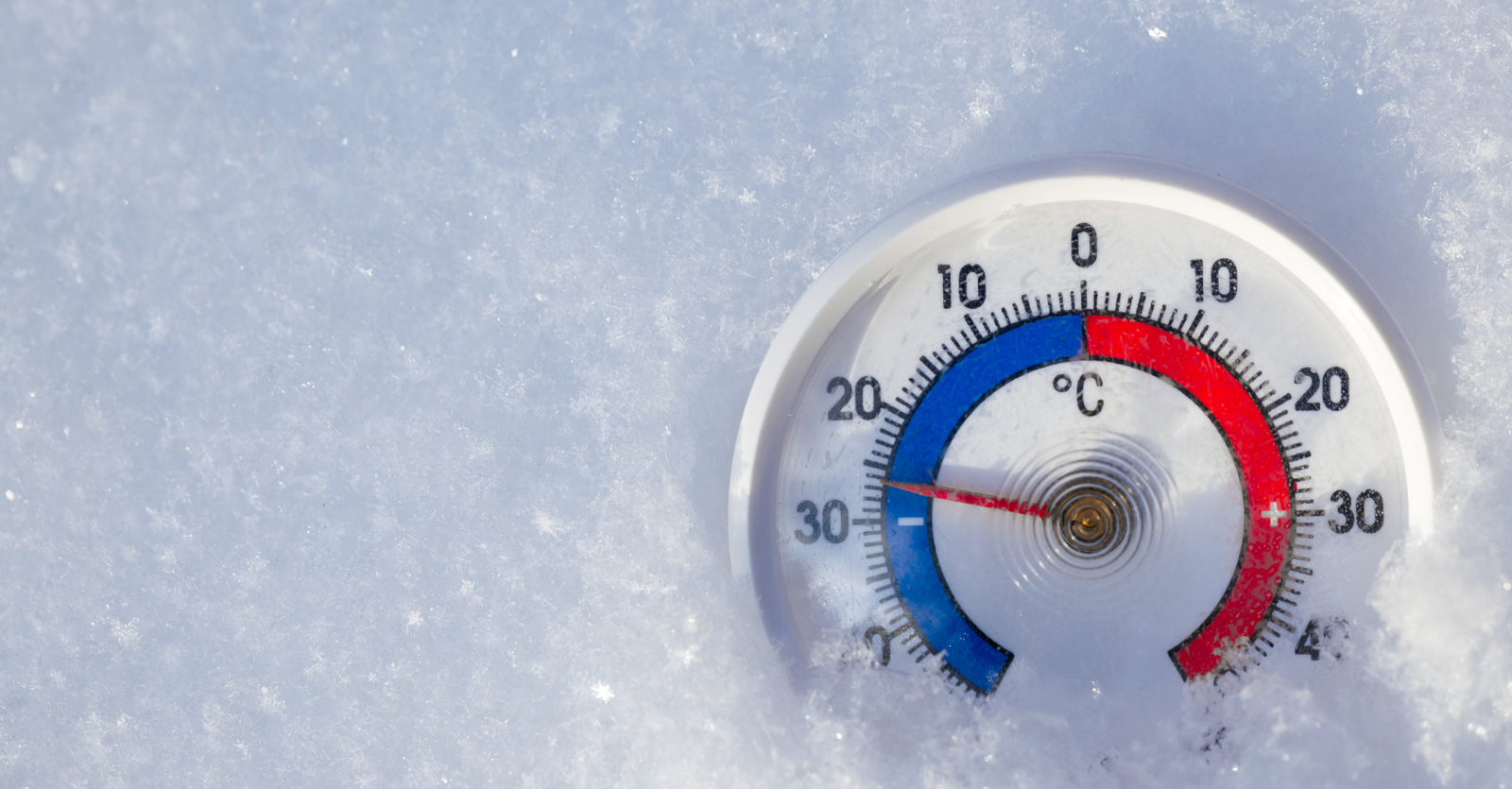 thermometer in freezing condition