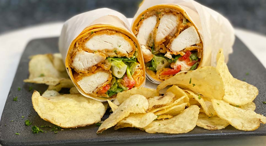 Crispy Chicken Nugget Wraps